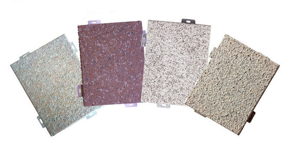 Customized Length Outside Wall Cladding Wood Grain Marble Aluminum Veneer