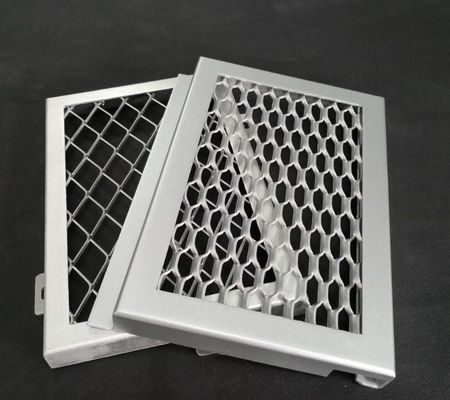 Exterior Wall Cladding Stretch Mesh Aluminum Veneer With And Powder Coated Finish
