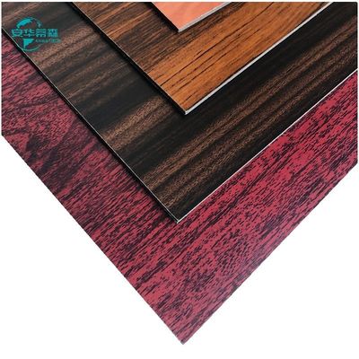 2440mm Wood Grain Aluminium Composite Panel Exterior Wall Cladding Panels 2mm 3mm